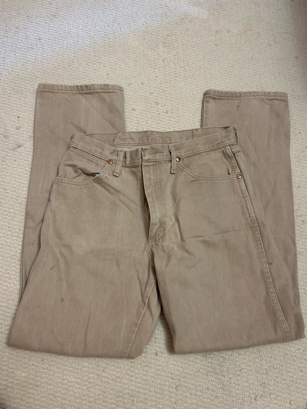 Wrangler tan denim pants